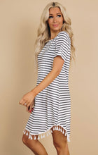 Striped Tassel Dress