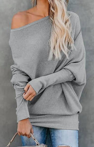 Grey Asymmetrical Sweater