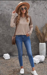 Two Toned Long Sleeve